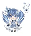 画师ねこねこ设计的雪未来形象