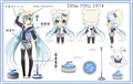畫師ゆにぃ設計的雪未來形象 得票率:17.0%