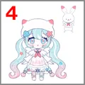 画师にゃんにゃ设计的雪未来形象