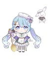 画师朝顔みのる设计的雪未来形象