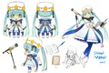 畫師newrein設計的雪未來形象 niconico生放送的得票率:19.8%