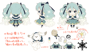 畫師薯子Chuko設計的雪未來形象