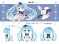 畫師ゆにぃ設計的雪未來形象 niconico生放送的得票率:12.3%