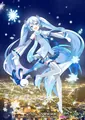 画师おむたつ绘制的函馆夜景主视图