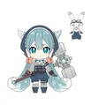 画师にもじ设计的雪未来形象