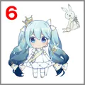 畫師三日設計的雪未來形象