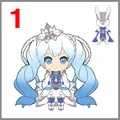 畫師RAHWIA設計的雪未來形象